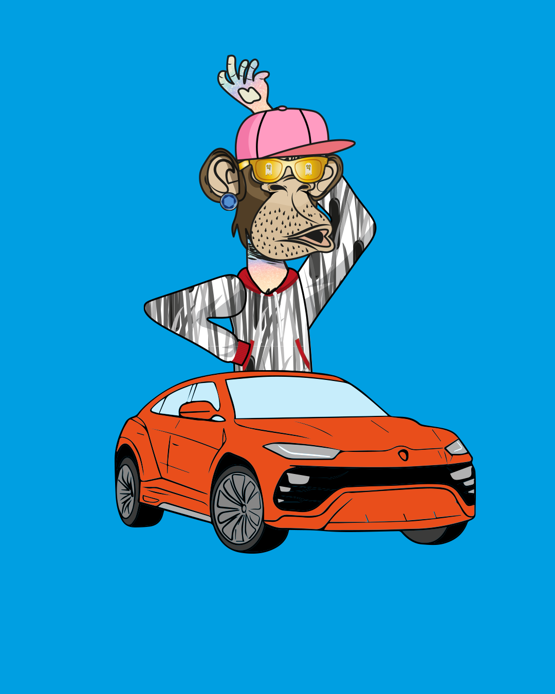 Ape On A Lambo