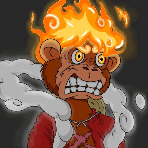Ape on monkey